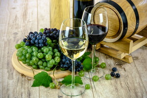Vin rouge et vin blanc de Messanges dans les Landes